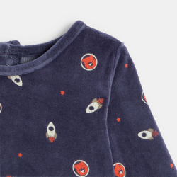 بذلة نوم مزينة برسوم...